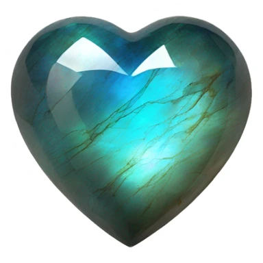 Labradorite heart sticker