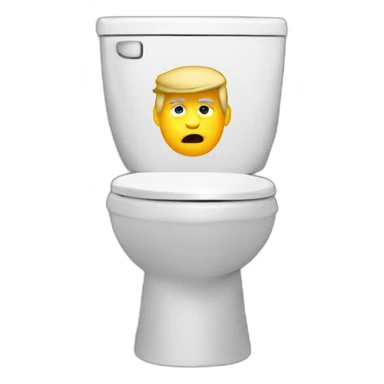 Trump in toilet sticker