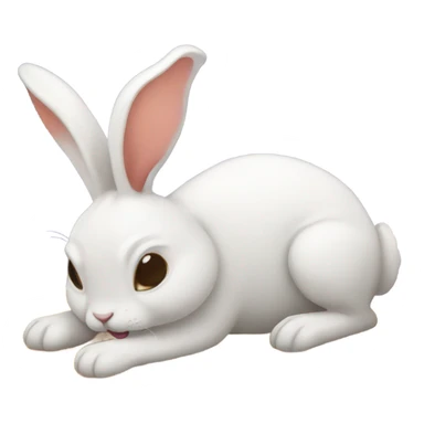 Fainted rabbit sticker