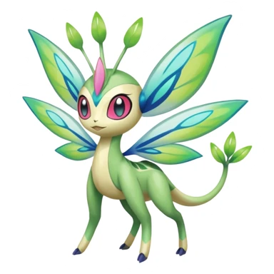 Faerie-Mezprit-Celebi-Meloetta-Palkia-Pokémon, full body sticker