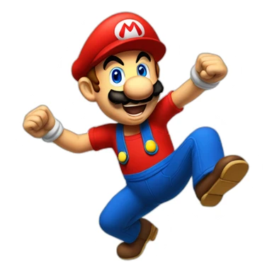 Mario dancing capoeira sticker