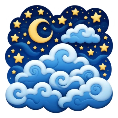 starry night sky, dreams sticker