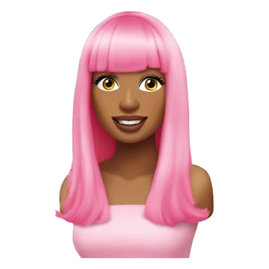 Nicki minaj pink wig  sticker