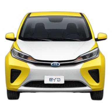 byd electro car 2023 front sticker