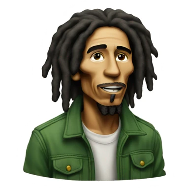 Bob marley smoking sticker