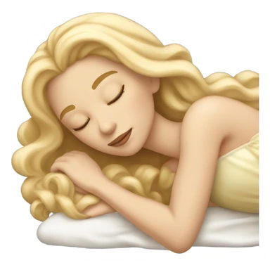 Blonde princess sleeping beauty sticker