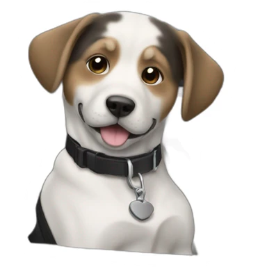 Chien dans une voiture sticker