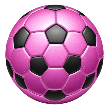Pink football with glitter  sticker