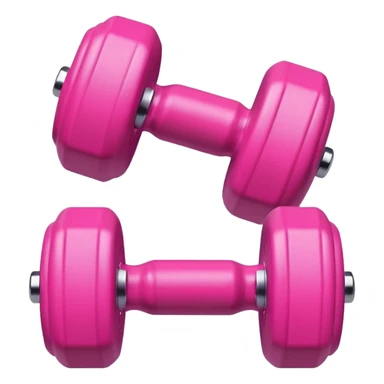 pink mini dumbbell sticker