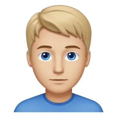 male darkblond hari from riht sticker