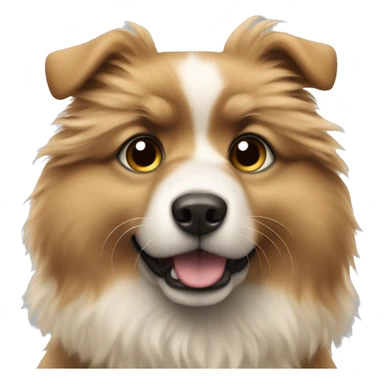 Smal bage dog fluffy sticker