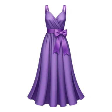 purple ribbon dress sticker