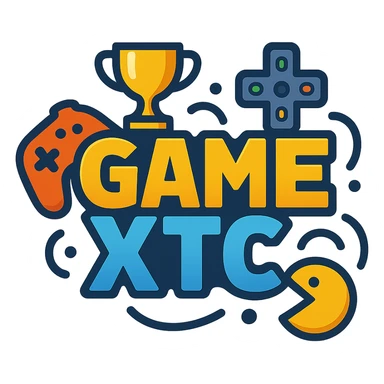 GameXTC logo, stylized with gaming elements sticker