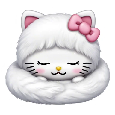 Hello kitty sleeping sticker