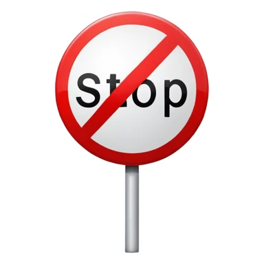 Stop sign sticker
