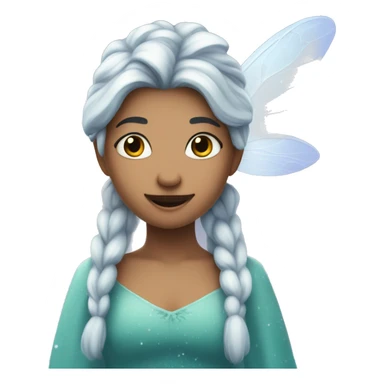 The fairy who makes the first snow fall sticker