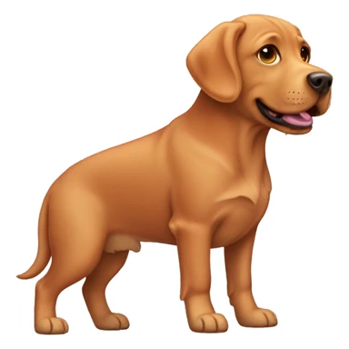 Red Labrador retriever dog  sticker