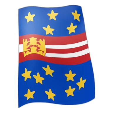 flag of franche comté sticker