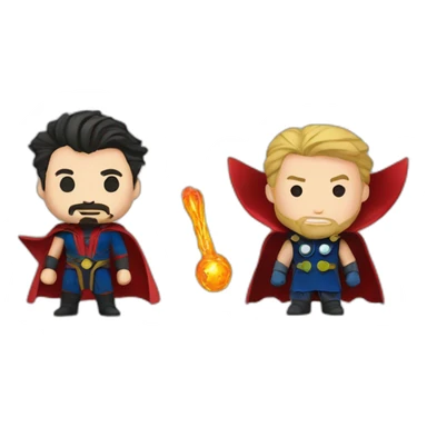 Dr strange and Thor sticker