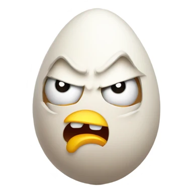angry egg sticker
