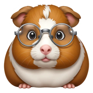 sherlock guinea pig with glasses sticker