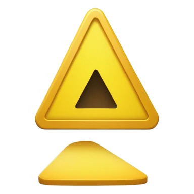 yellow warning signal sticker