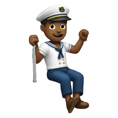 sailor swinging on a swing sticker