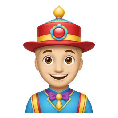 Fairground Staff Mascot in Costume sticker