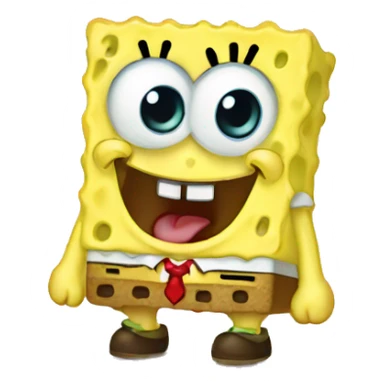 cute baby sponge bob sticker