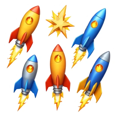 apple emojis with this 12x12: star, rocket, lightning, fire sticker