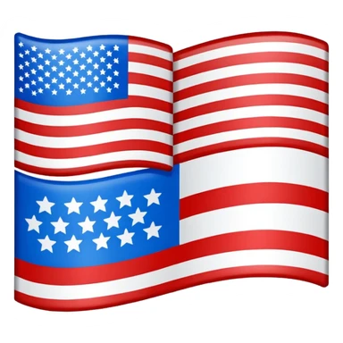 Pop art American flag sticker
