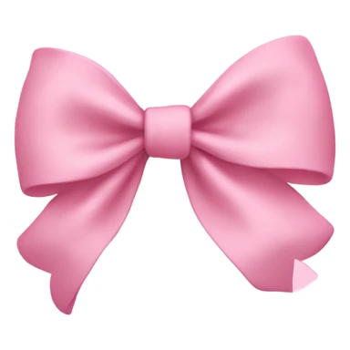 Baby pink bow sticker