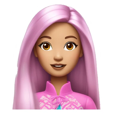 Beautiful Barbie asian sticker