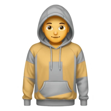 plain grey hoodie sticker