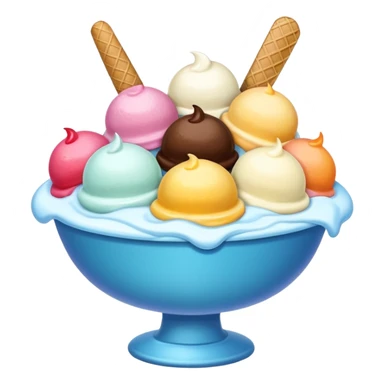 ice cream bowl  sticker