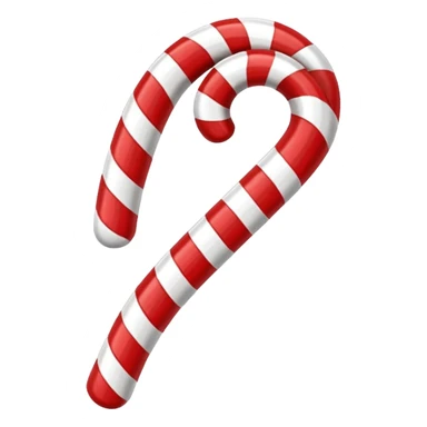 candy cane regular stripes 3d effect sticker