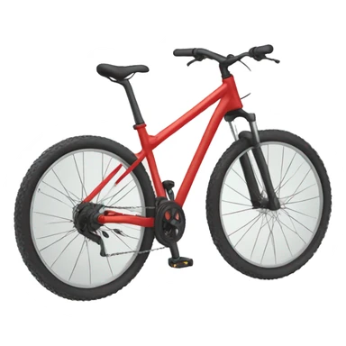 Red mountain bike sticker