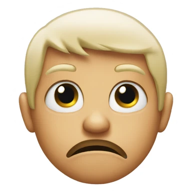 Disgusted emoji sticker