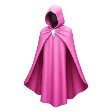 faceless mannequin flapping pink crystal cape sticker