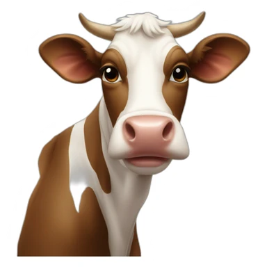 cool cow emoji sticker