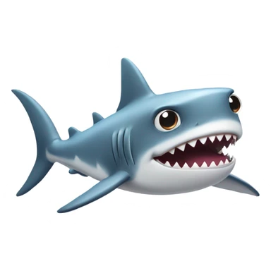 Cute shark with 4 legs sticker