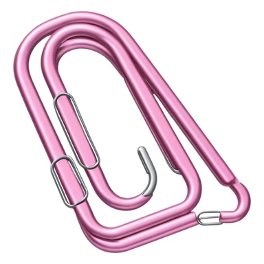 pink paperclip sticker