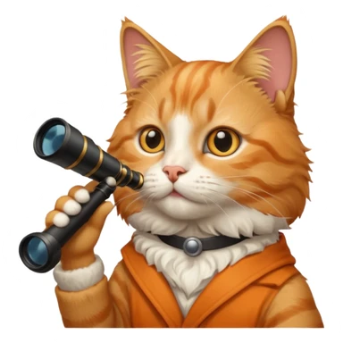 Cat have a telescop sticker