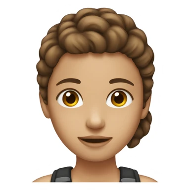 Girl with brown hair and highlights sticker