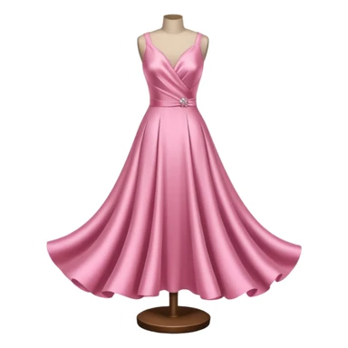 dress mannequin with pink dress sticker