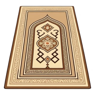 prayer mat islam sticker