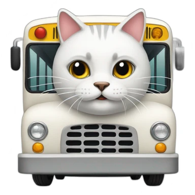 Cat-in-bus sticker