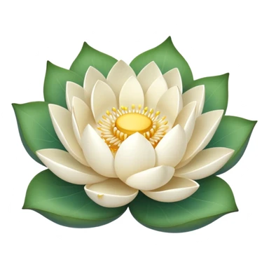 White lotus sticker