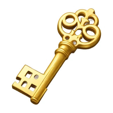 a golden key sticker