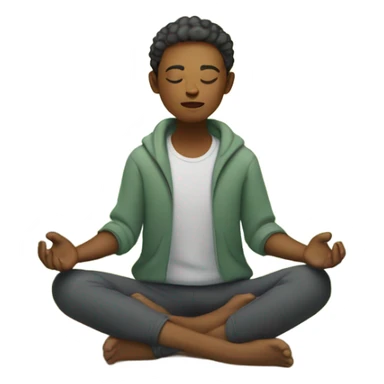 Meditation outdoors sticker